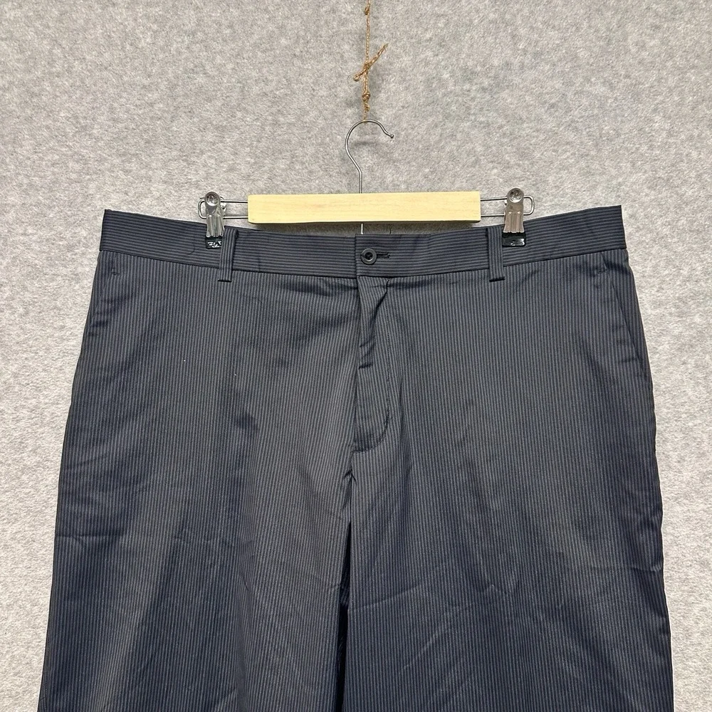 Nike Dri-FIT Men's Golf Pants Stripe Size 38x32 Black Athletic Performance Pants